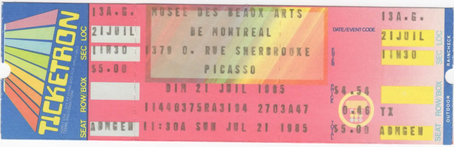 Picasso art exhibit 1985