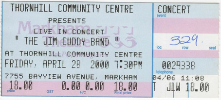 The Jim Cuddy Band 2000