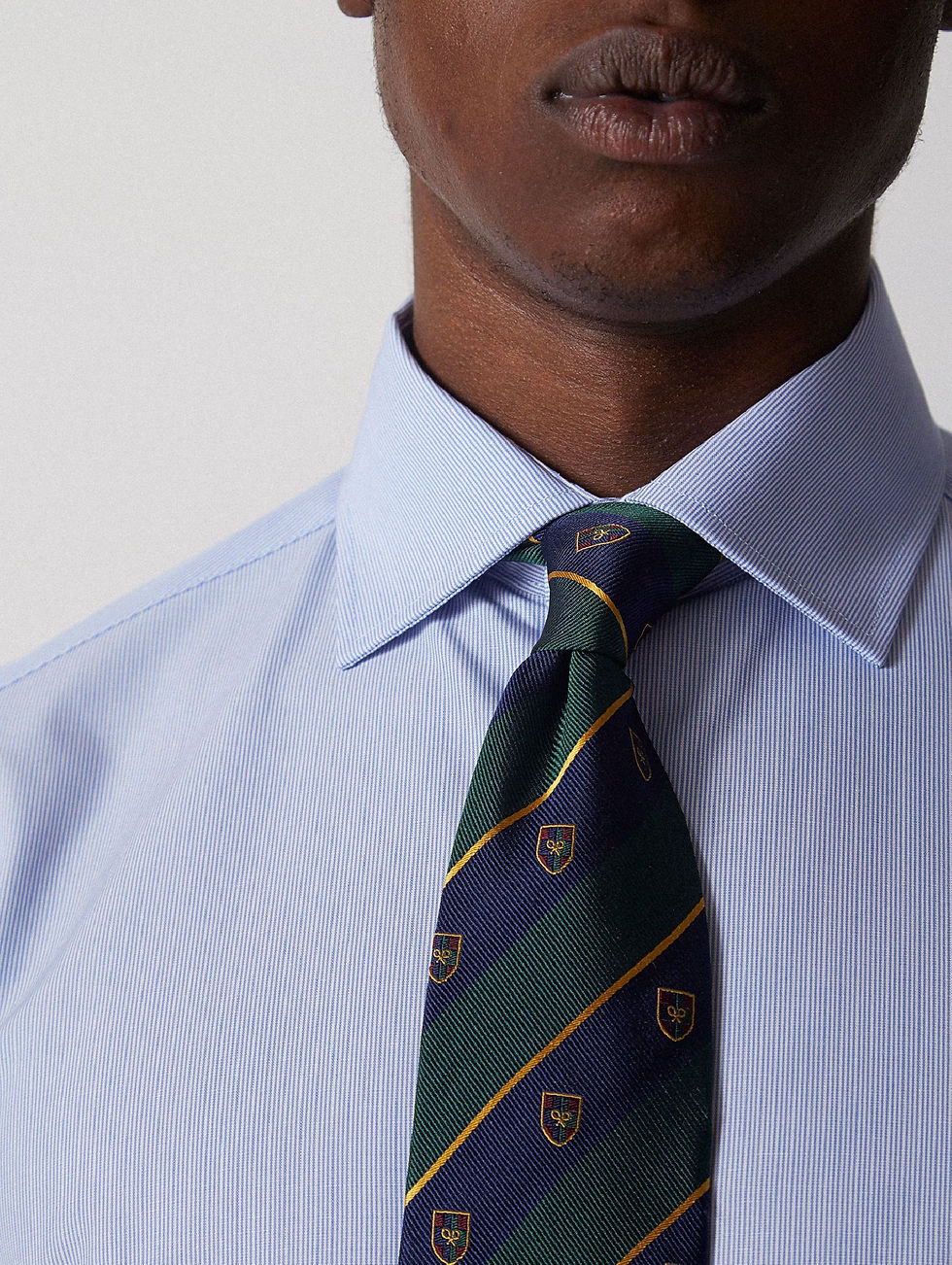 Miniatura: Camisa vestir rayitas puño doble easy iron