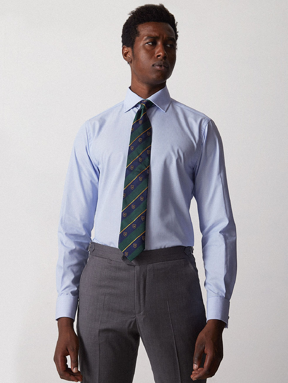 Miniatura: Camisa vestir rayitas puño doble easy iron