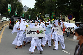 Activists conducted forest funeral and marching to ministry of environment