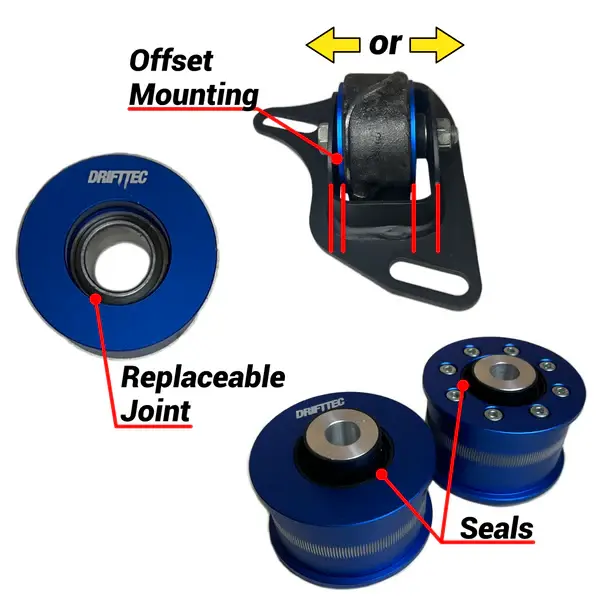 offset toe E36 E46 trailing arm bearings