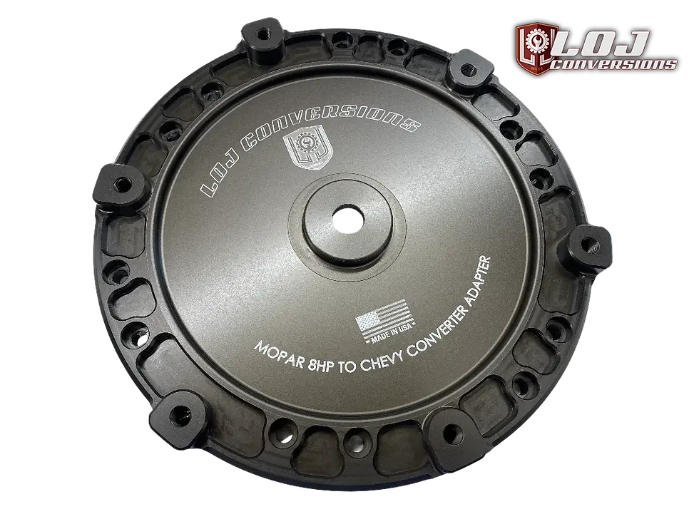 LOJ SBC BBC to Dodge 8HP engine transmission adapter kit