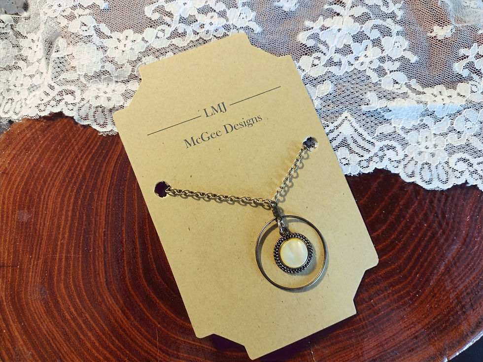 Thumbnail: Bronze and Pearl Necklace