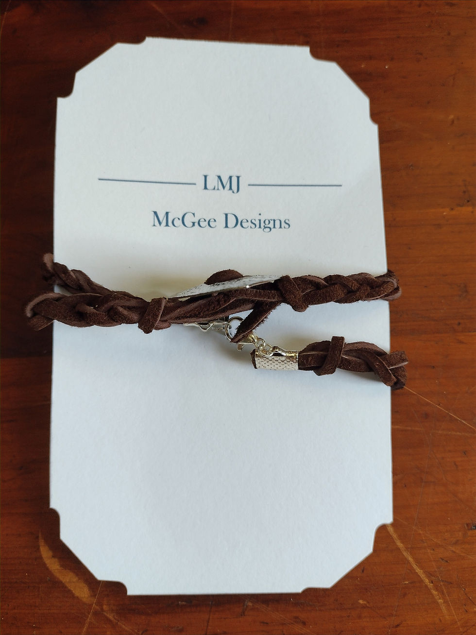 Thumbnail: Leather Western Heart Bracelet