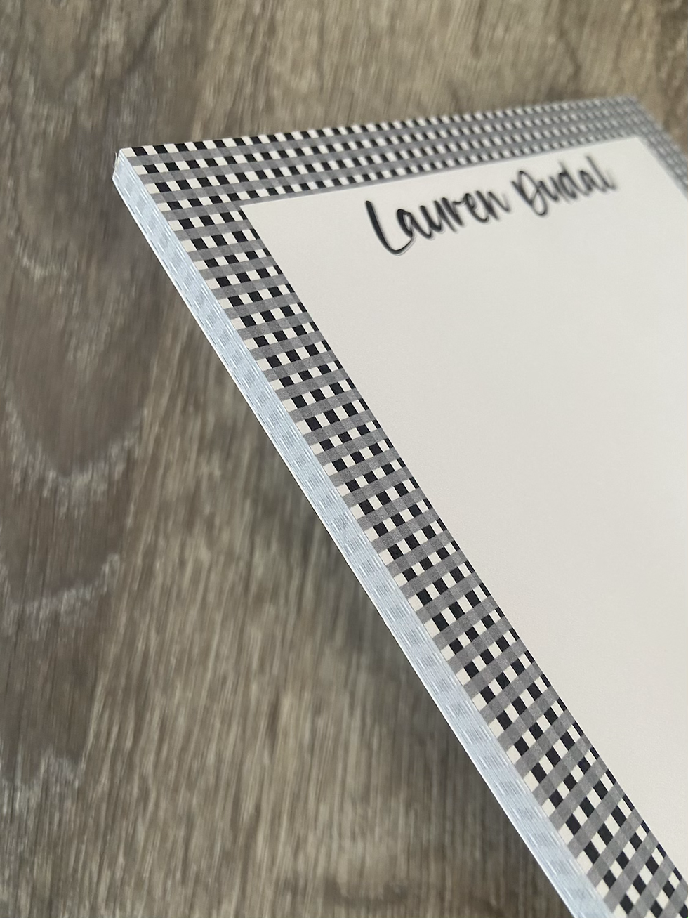 Thumbnail: customized square plaid notepad