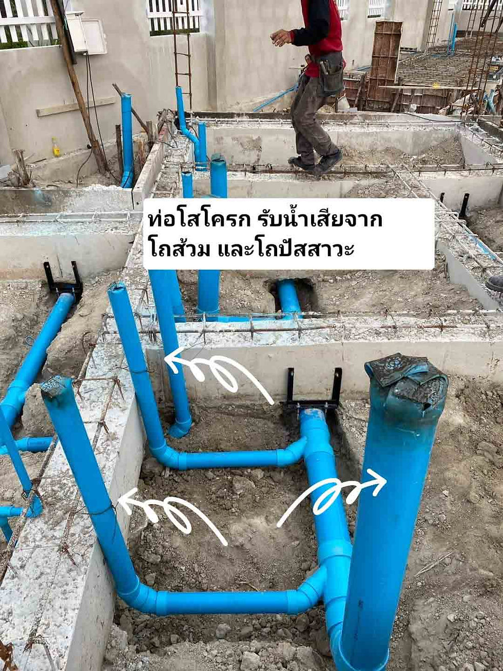 ระบบท่อแยกน้ำทิ้งและน้ำโสโครก ป้องกันกลิ่น