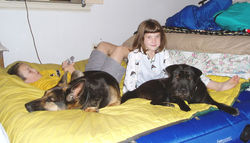 Max and Sydney visit