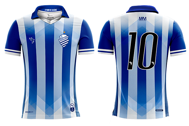 Uniforme 01 do CSA para a temporada 2019.