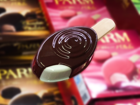 アイスクリームの店頭販促用の立体ポップ商品ディスプレイを制作させていただきました。