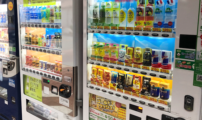 自動販売機　商品ディスプレイ・立体ポップ、