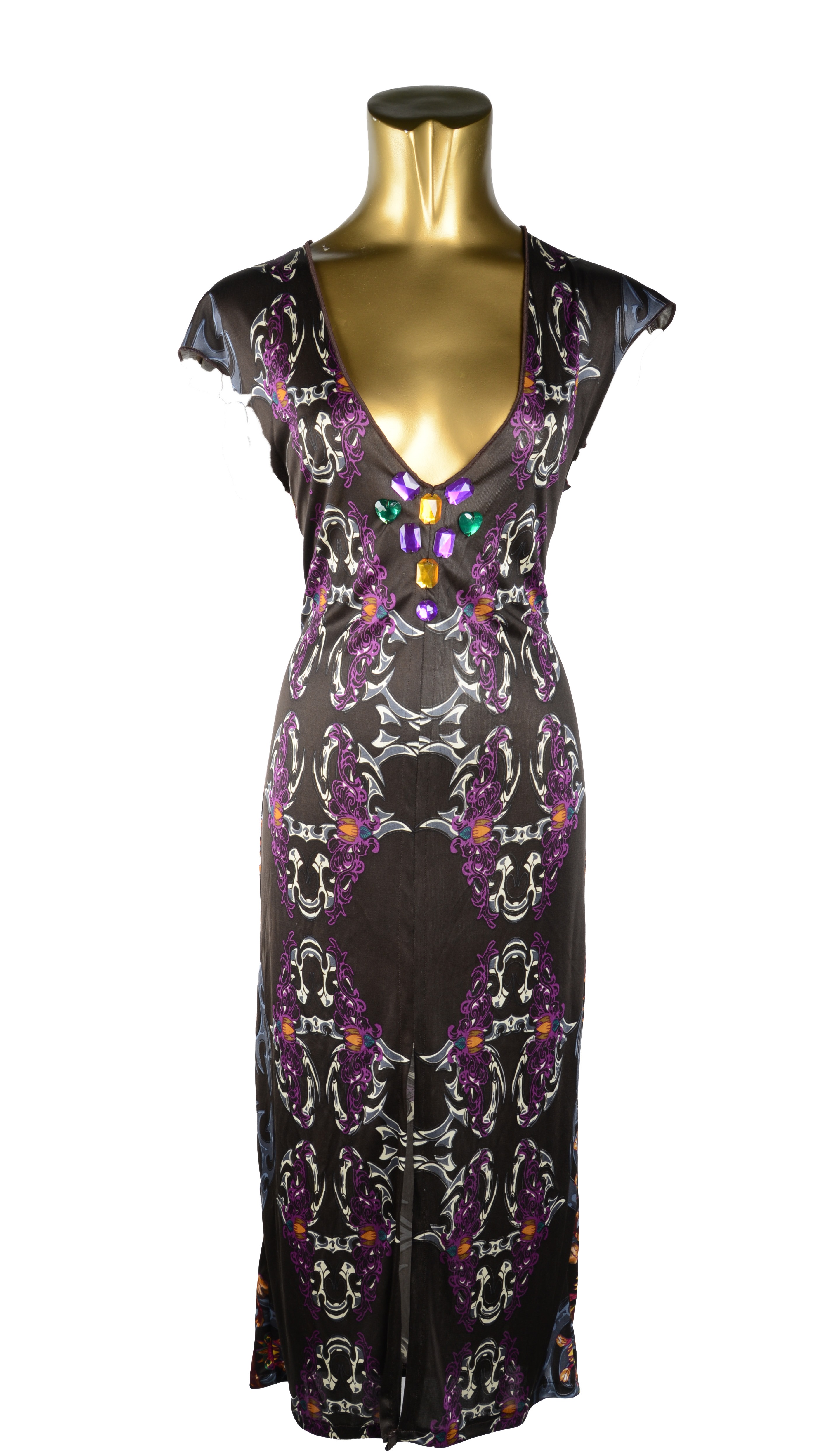 Silk Jersey Biker Dress
