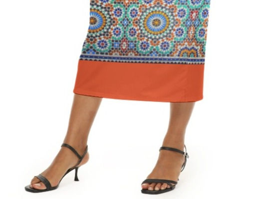 Thumbnail: Mosaic Mock Turtleneck Dress