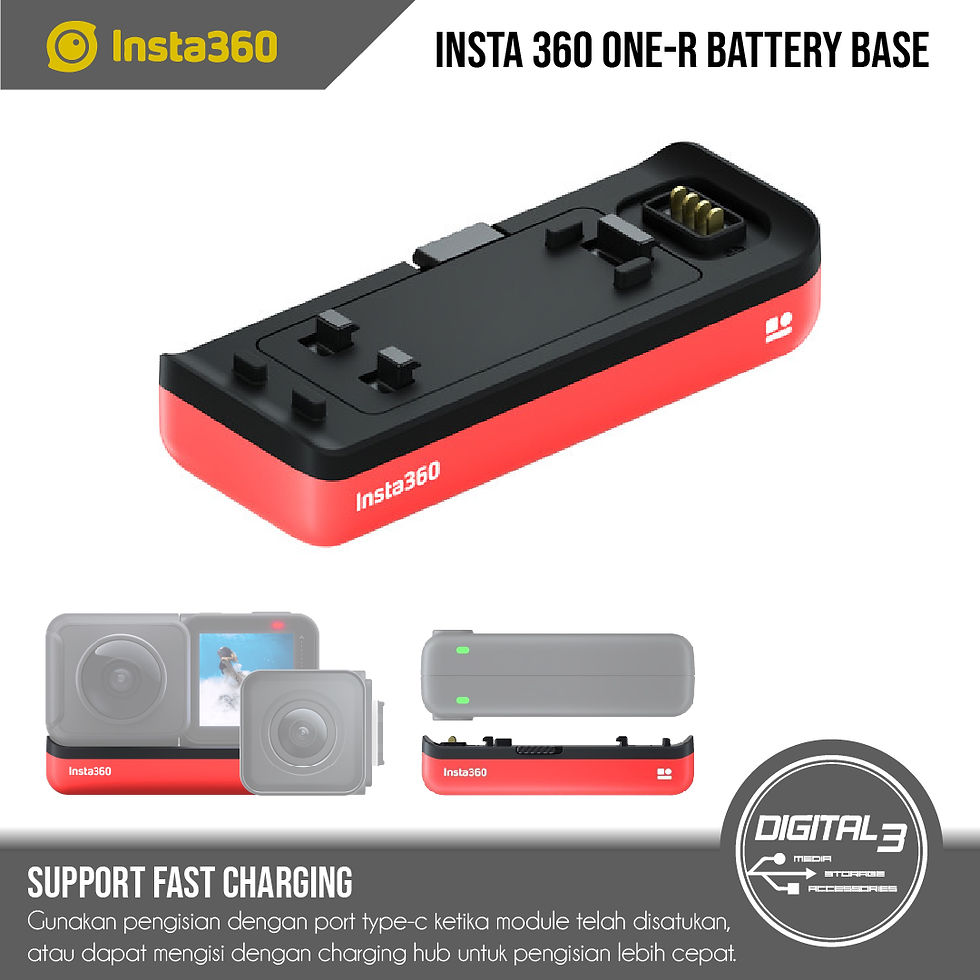 Insta360 One R Battery Base 1190mAh Insta 360 OneR Baterai Original
