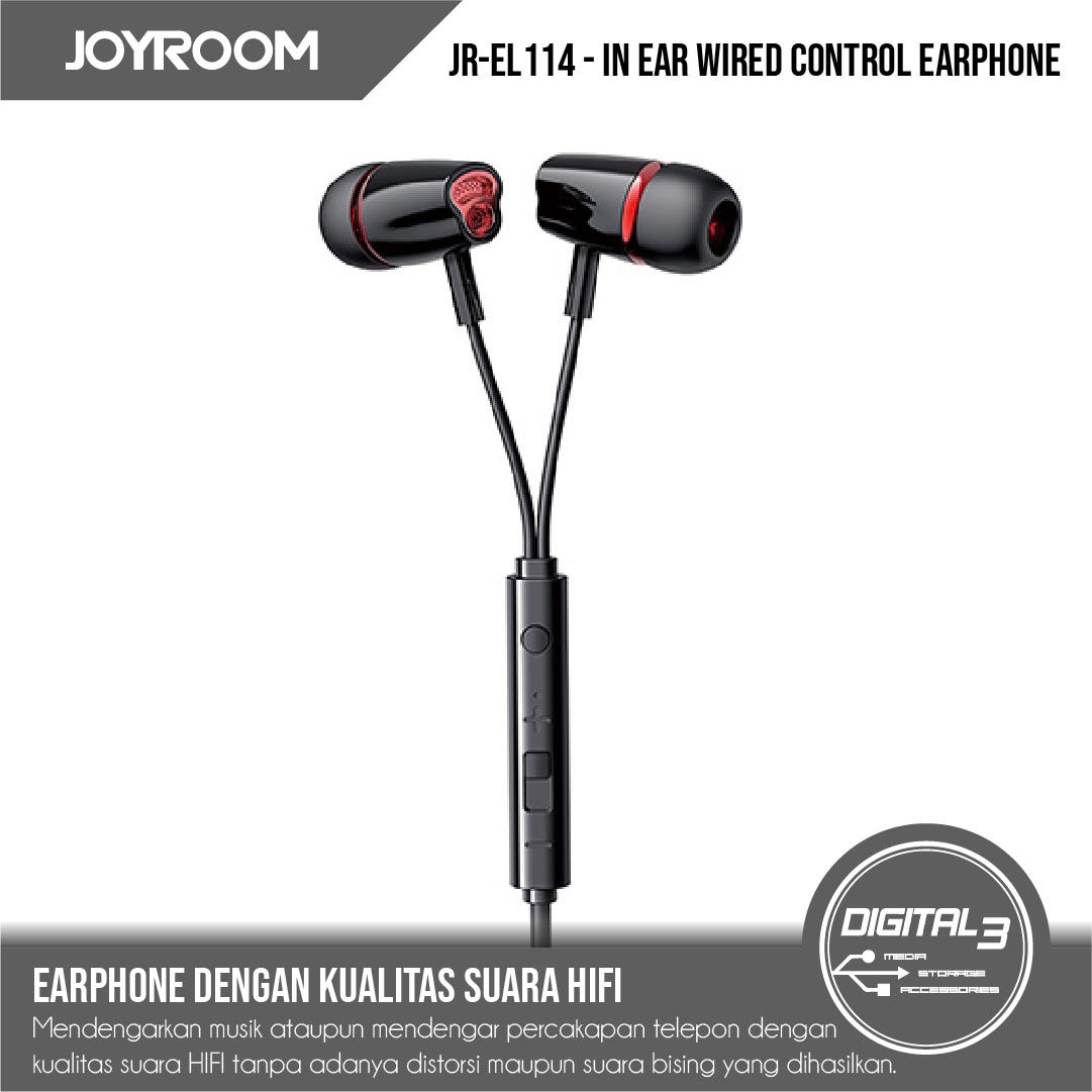 Joyroom JR-EL114 In-ear Wired Headphone Earphone