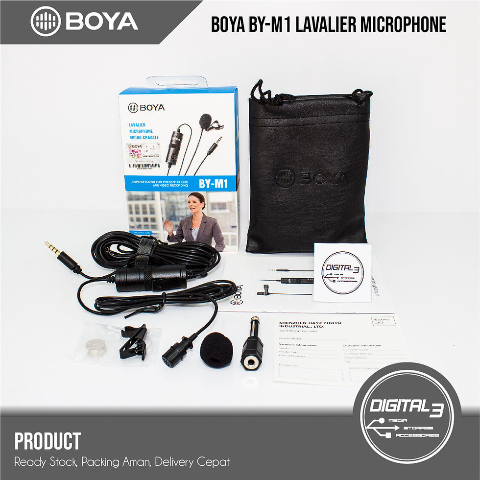 Thumbnail: Microphone Clip On BOYA BY-M1 Lavalier VLOG Mic BY M1