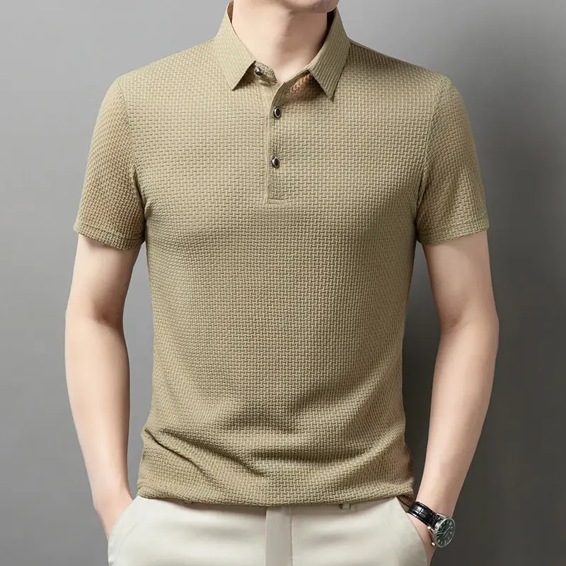 Miniatura: Camisa Polo Masculina Texturizada Premium