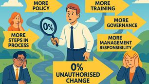 The search for 0% unauthorised change