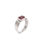 Miniatura: Anillo plata y cristal morado