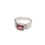 Miniatura: Anillo plata y cristal morado