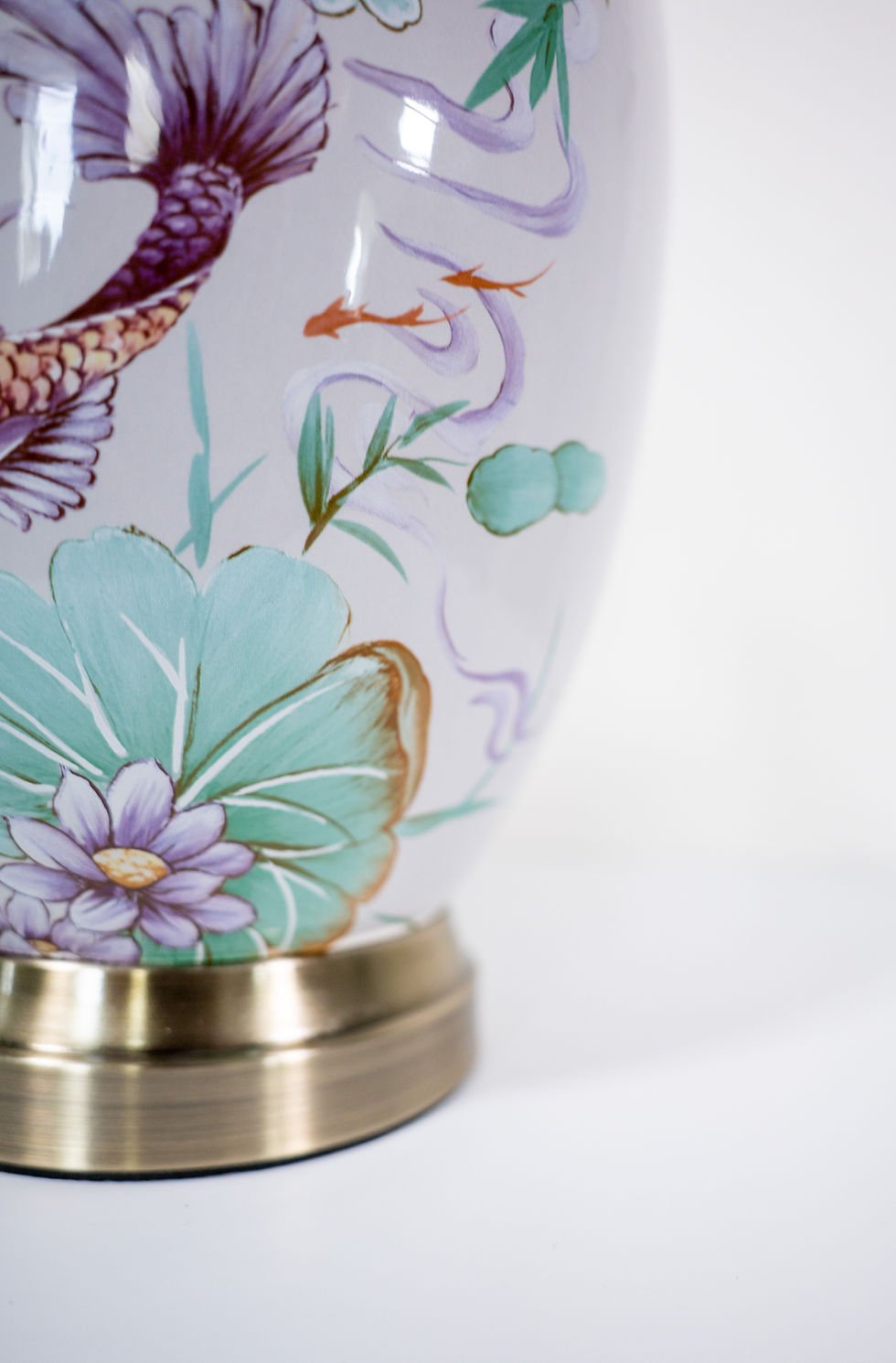 Thumbnail: Pink Koi Fish Table Lamp