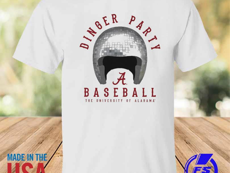 Rainbowtclothingllc - Alabama Crimson Tide Youth Dinger Party Disco Helmet 2023 T-Shirt