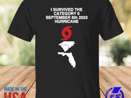 Rainbowtclothingllc - I survived the category 6 september 6th 2023 hurricane shirt