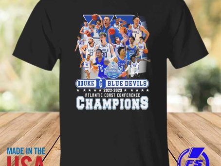 Rainbowtclothingllc - Duke Blue Devils all team 2022 2023 Atlantic Coast Conference Champions shirt