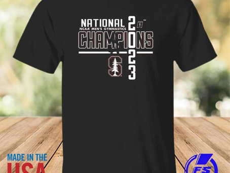 Rainbowtclothingllc - Stanford Cardinal Blue 84 2023 NCAA Men’s Gymnastics National Champions T-Shir