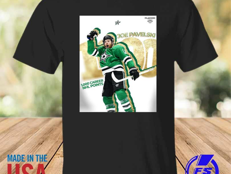 Rainbowtclothingllc - Joe Pavelski 1,000 Career NHL Points Shirt