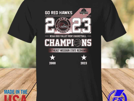 Rainbowtclothingllc - Semo redhawks logo redhawks 2023 ncaa ohio valley men’s basketball champions s