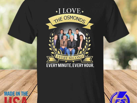 Rainbowtclothingllc - I love the osmonds every second every minute every hour shirt