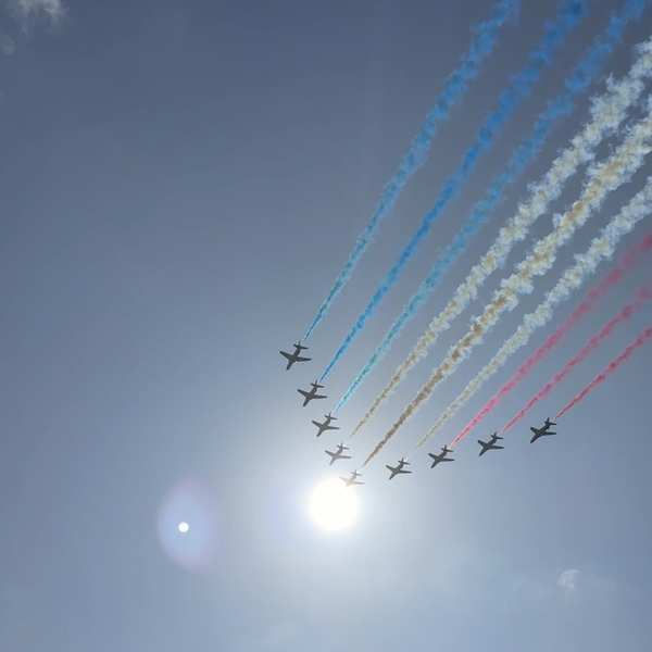 The Red Arrows over the Great North Run, September 2026