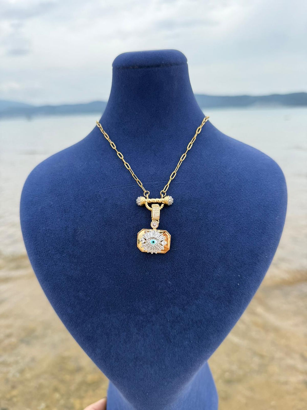 14 Ayar renk Kolye (0040)