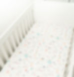 alphabet satin cot sheet/ bedding on cot