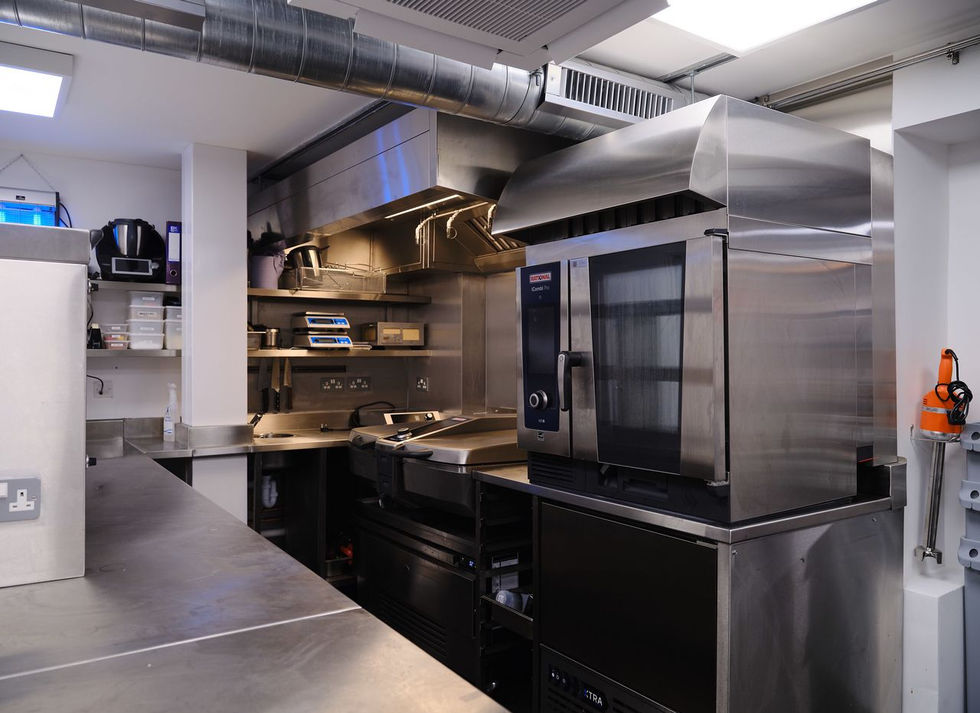 a stainless steel oven with the word rational on it