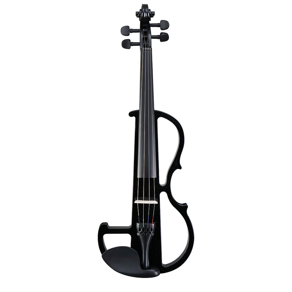Thumbnail: Upscale Electric Bunnel Edge Silent Black Violin