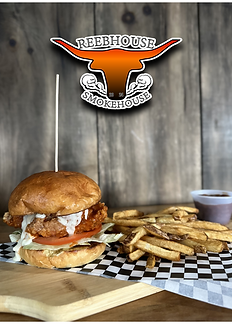 Fried chicken burger