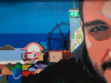 Dockland Mural, 2013, New Quay