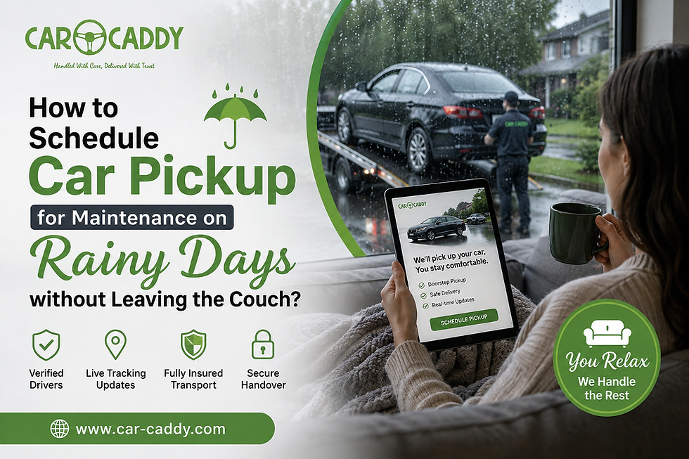 How to Schedule Car Pickup for Maintenance on Rainy Days without Leaving the Couch?