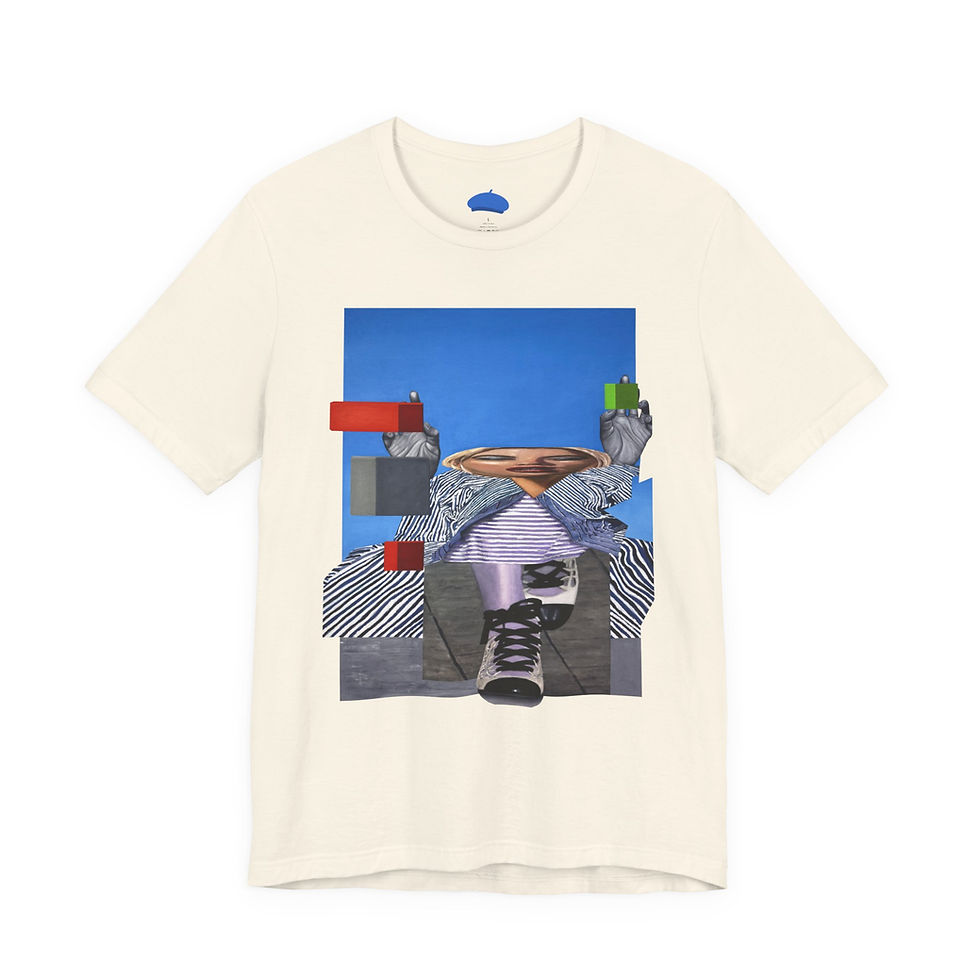 Thumbnail: The blue beret. T-Shirt. 4 colours.