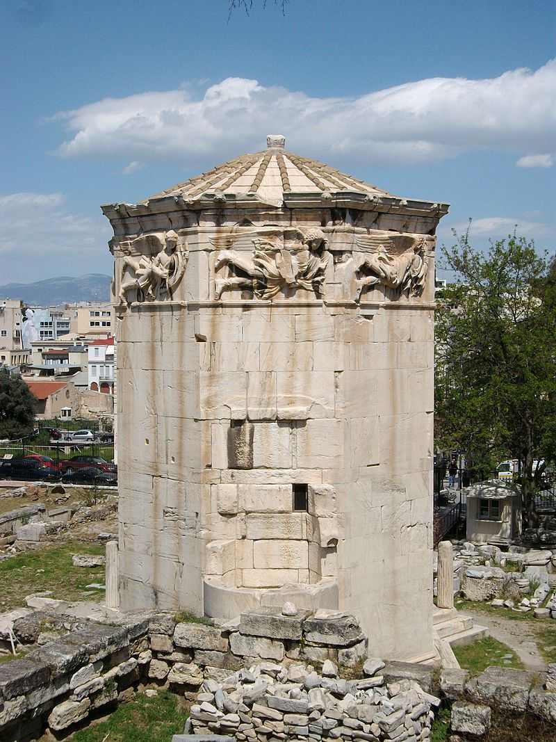 Tower of the winds in ancient art Horologion of Andronikos Kyrrhestes