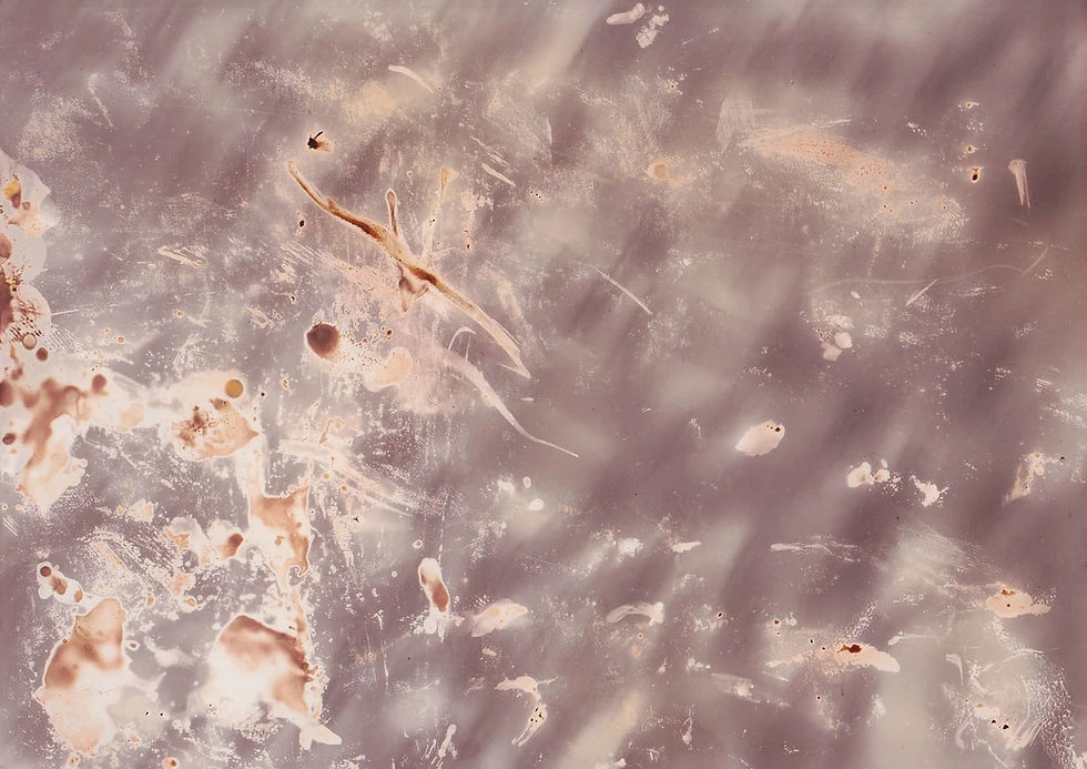 An example of an abstract chemigram by Megan Kennedy