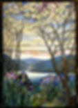 Magnolia and Irises (1908) By Louis Comfort Tiffany iris28