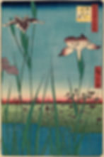 Horikiri Iris Garden (1857) by Utagawa Hiroshige iris28.art iris28 megan kennedy