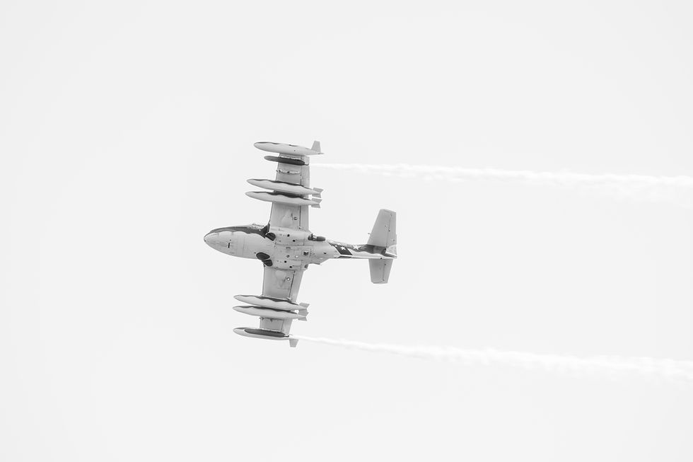 A display by the Temora Aviation Museum's Cessna A-37B Dragonfly. Photograph by Megan Kennedy