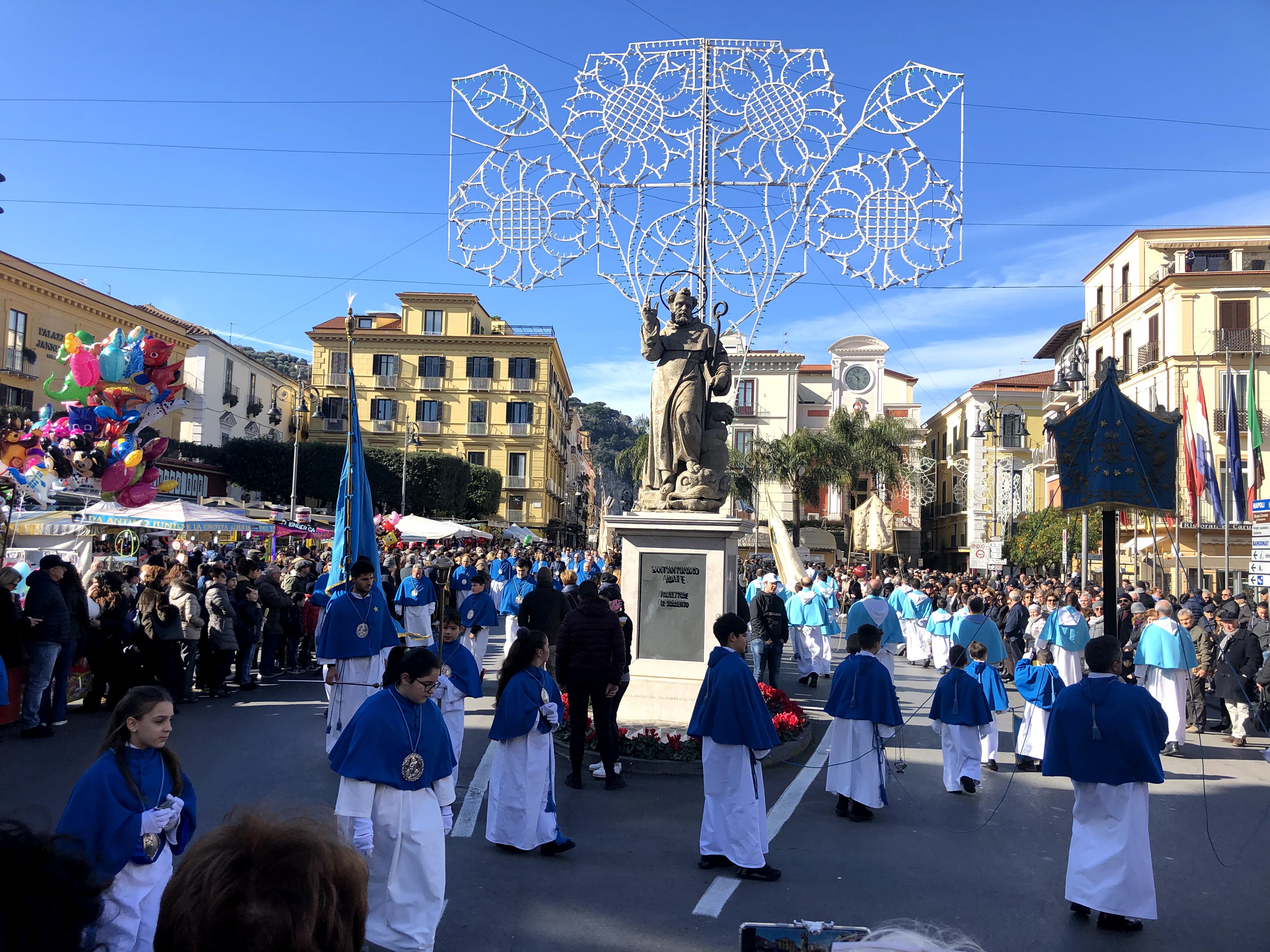 The famous Sant Antonino parade celebrating Sorrento's patron saint