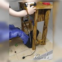 Miniatura: Joyero y su mesa de trabajo