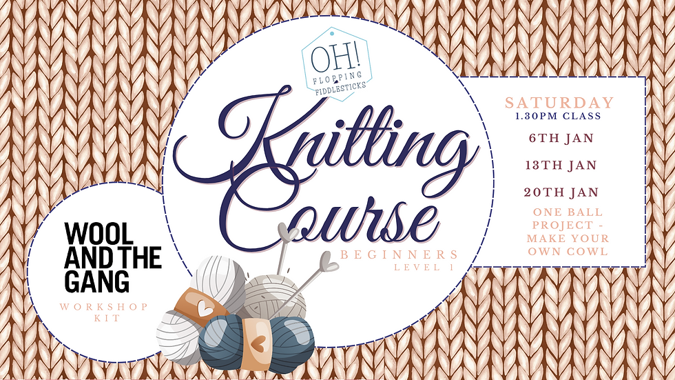 Thumbnail: Fiddlesticks 3 week - knitting course