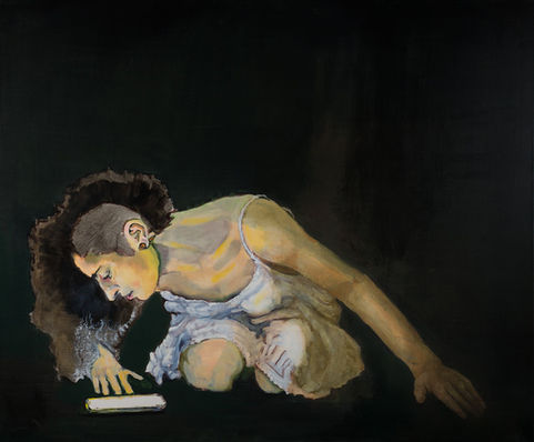 Narcisse - Peinture acrylique et huile, sur toile  - 120*100 cm  - 2025